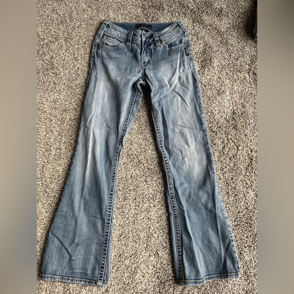 Silver Jeans Suki Medium Wash Denim Boot Cut Pants
